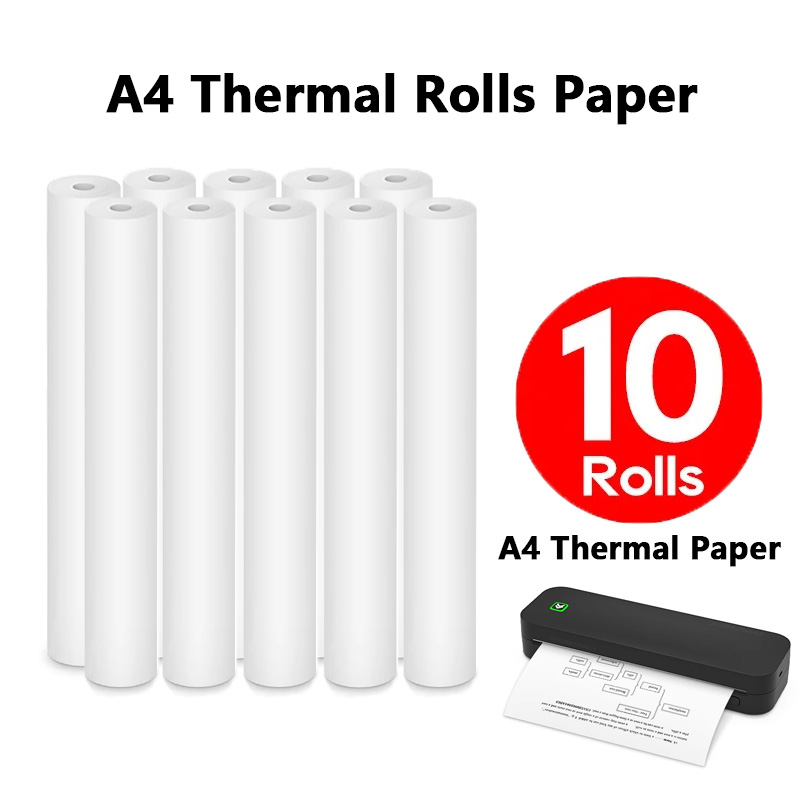 Commercial Document Printing - Rotoli di carta termica A4 1/2/4/10