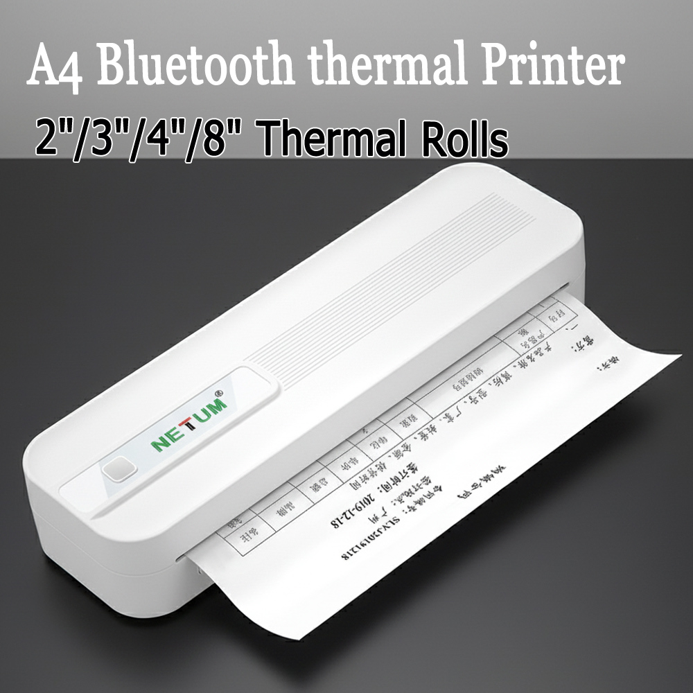 Commercial Document Printing - Stampante Termica Portatile A4 Senza Inchiostro,