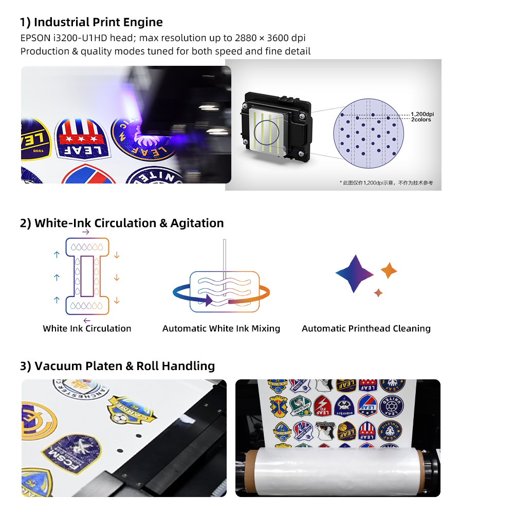 Dtf Printer Machine - Stampante UV DTF per Etichette LEAF