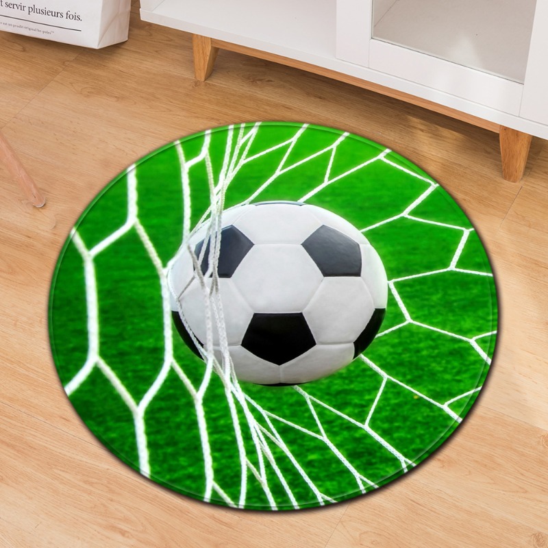 Commercial Printing & Packaging Pvt Ltd Photos - Tema calcio Tappeto rotondo Stile sportivo