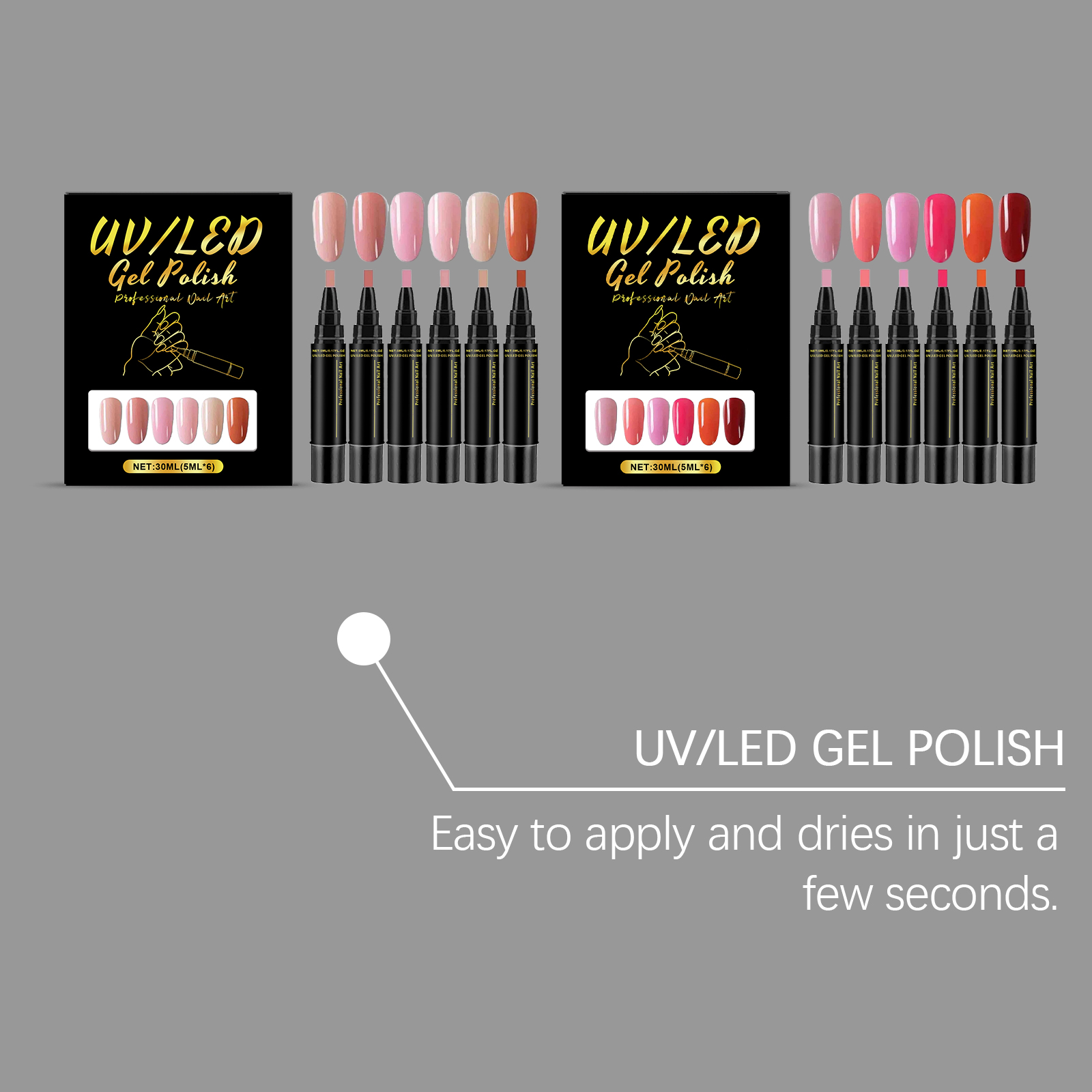Set di 6 Penne per Unghie in G - Exposure Unit Uv recensione e prezzo